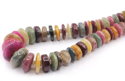 Sapphire, Multi Sapphire Smooth Heshi, Donuts, Tyre Beads