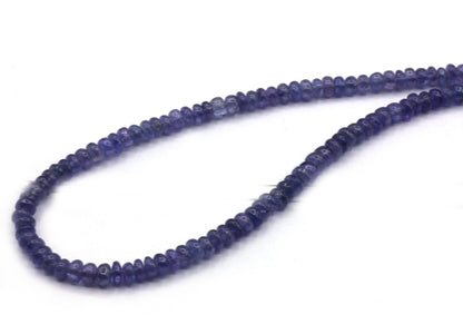 Tanzanite Smooth Roundel Beads