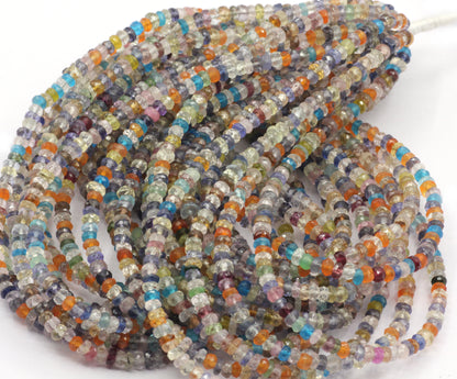 Multi Gemstone Beads Faceted