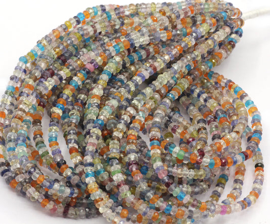 Multi Gemstone Beads Faceted