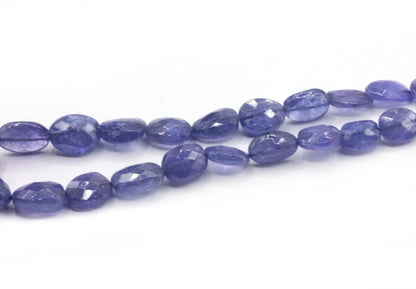 Tanzanite Faceted Oval Beads
