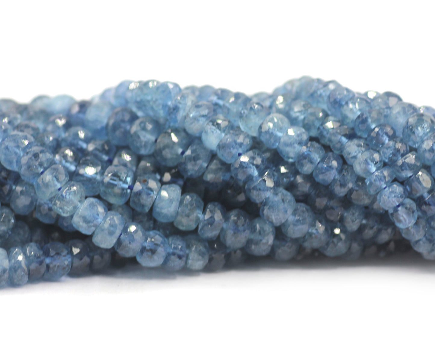Aquamarine fac round Beads,Faceted Beads