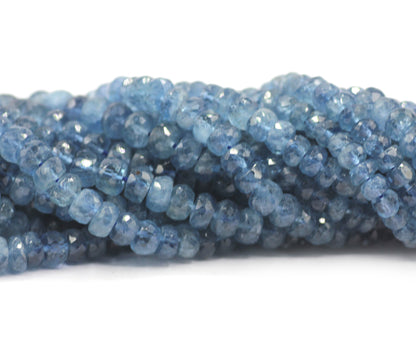Aquamarine fac round Beads,Faceted Beads