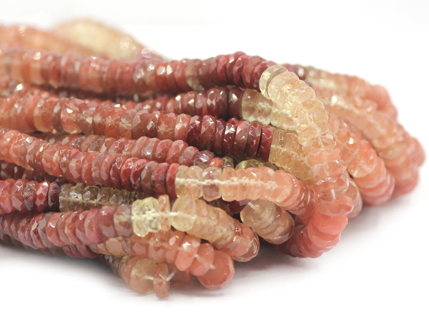 Andalusite Faceted Wheel Beads,Faceted Beads