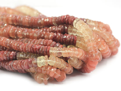 Andalusite Faceted Wheel Beads,Faceted Beads