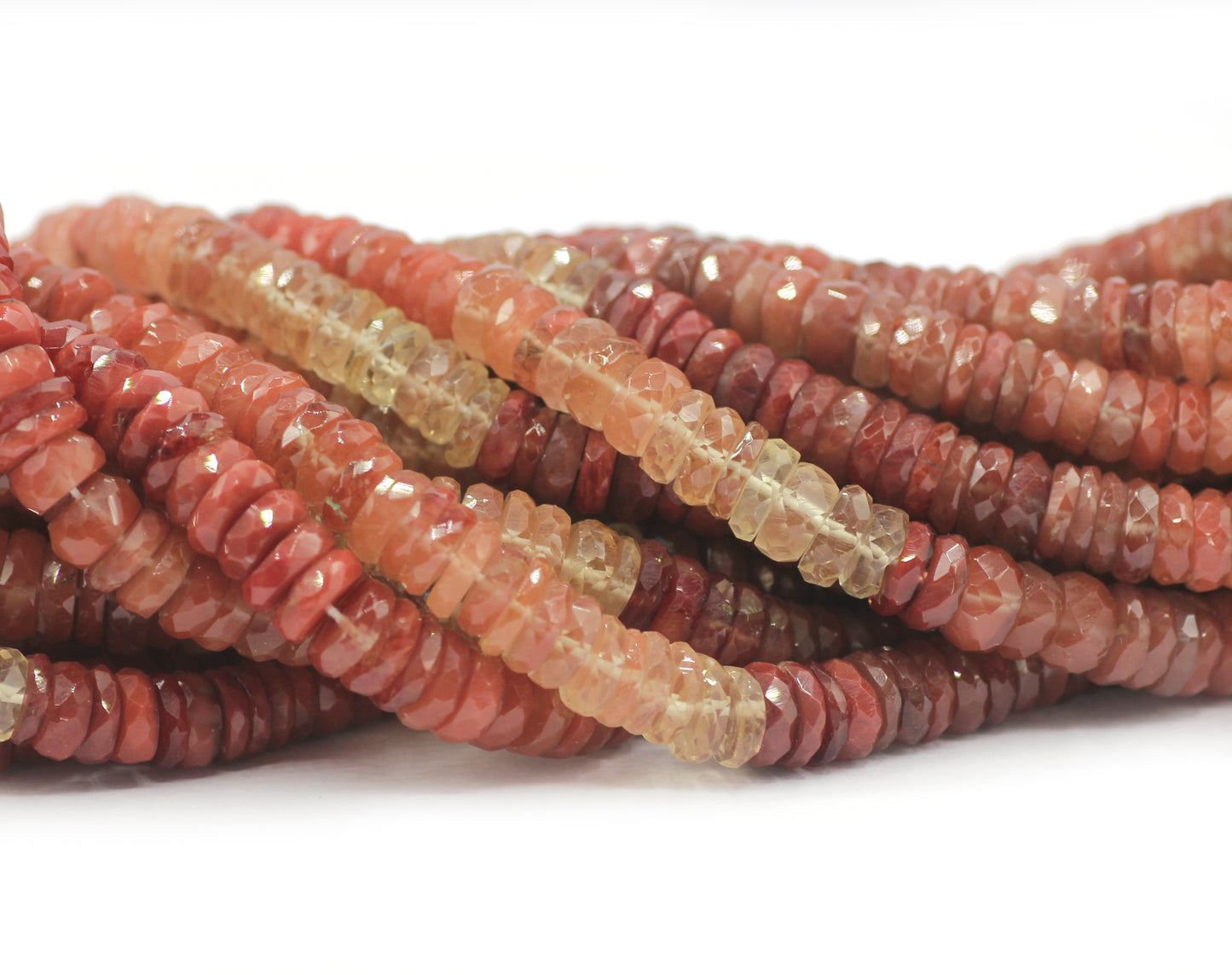 Andalusite Faceted Wheel Beads,Faceted Beads