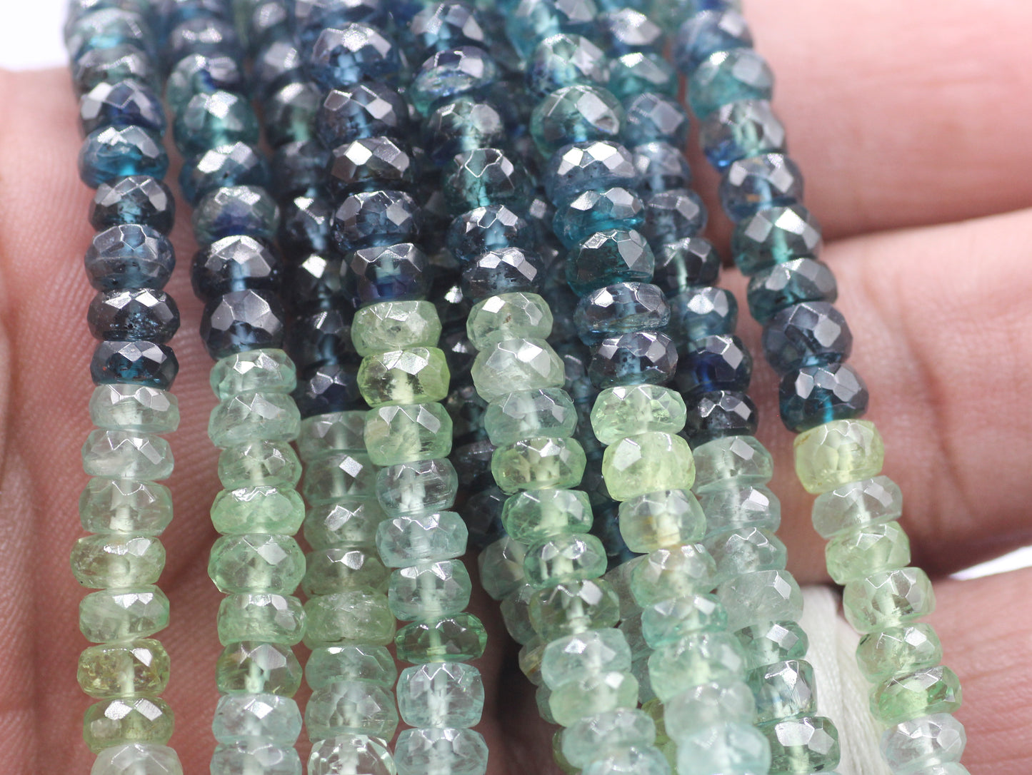 Multi Kyanite Faceted Beads,Faceted Beads