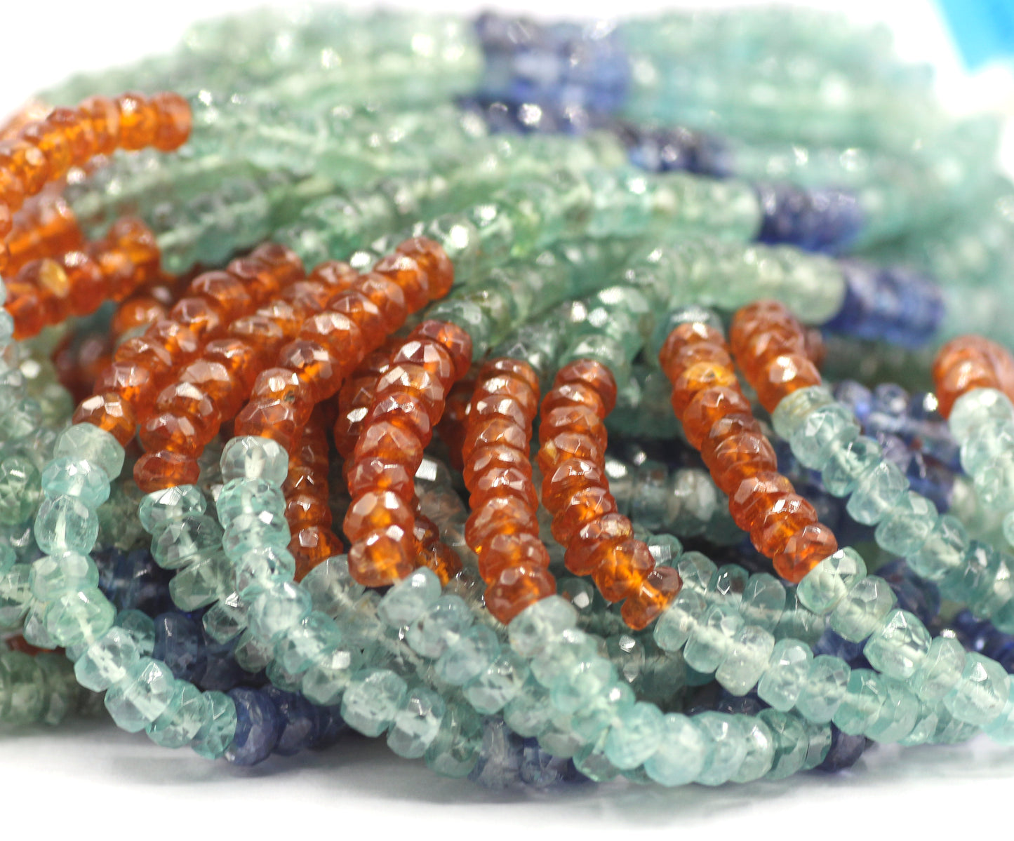 Multi Kyanite Faceted Beads,Faceted Beads