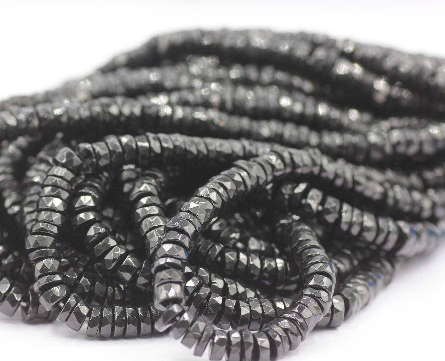 Black Spinel Faceted Beads,Faceted Beads