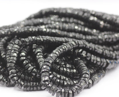 Black Spinel Faceted Beads,Faceted Beads