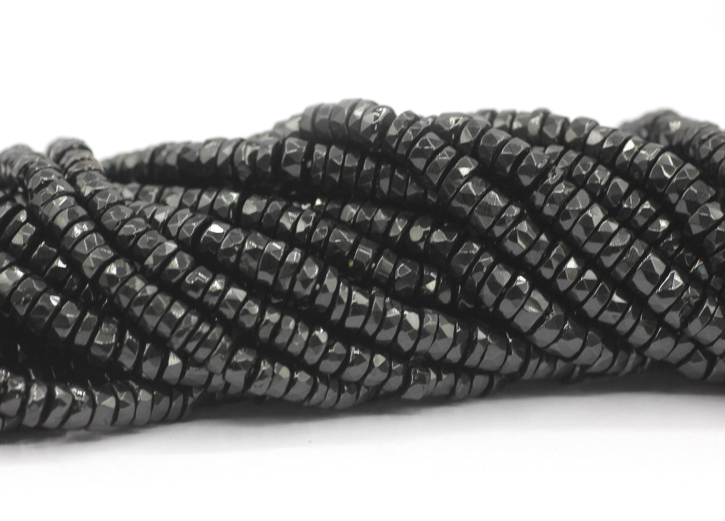 Black Spinel Faceted Beads,Faceted Beads
