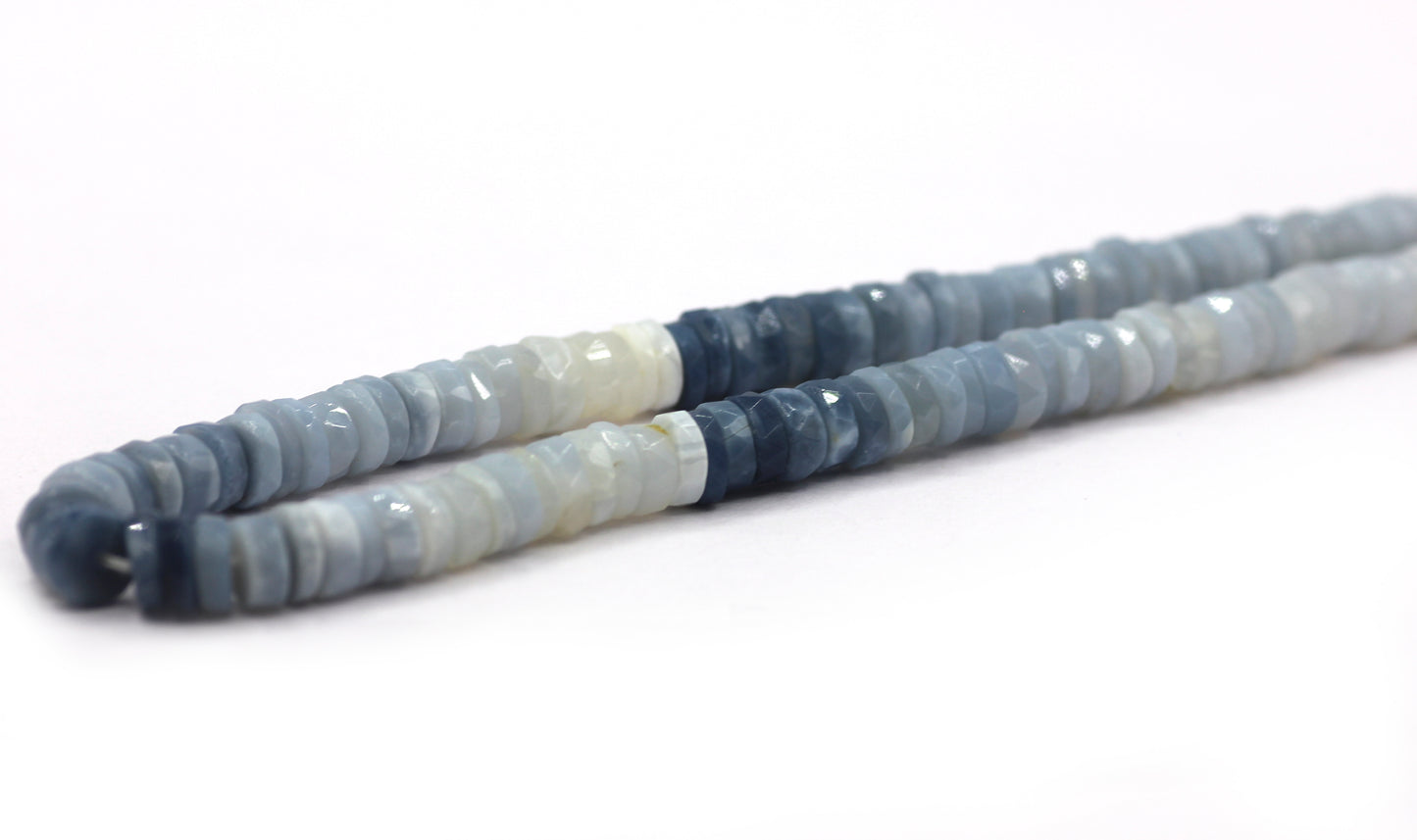 Blue Opal Faceted Wheel Beads,Faceted Beads