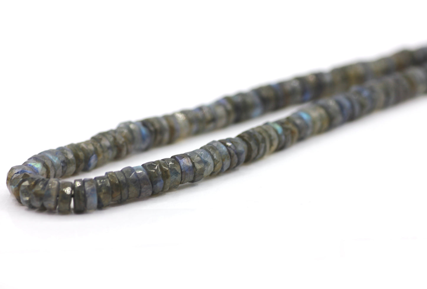 Labradorite Faceted Wheel Beads,Faceted Beads