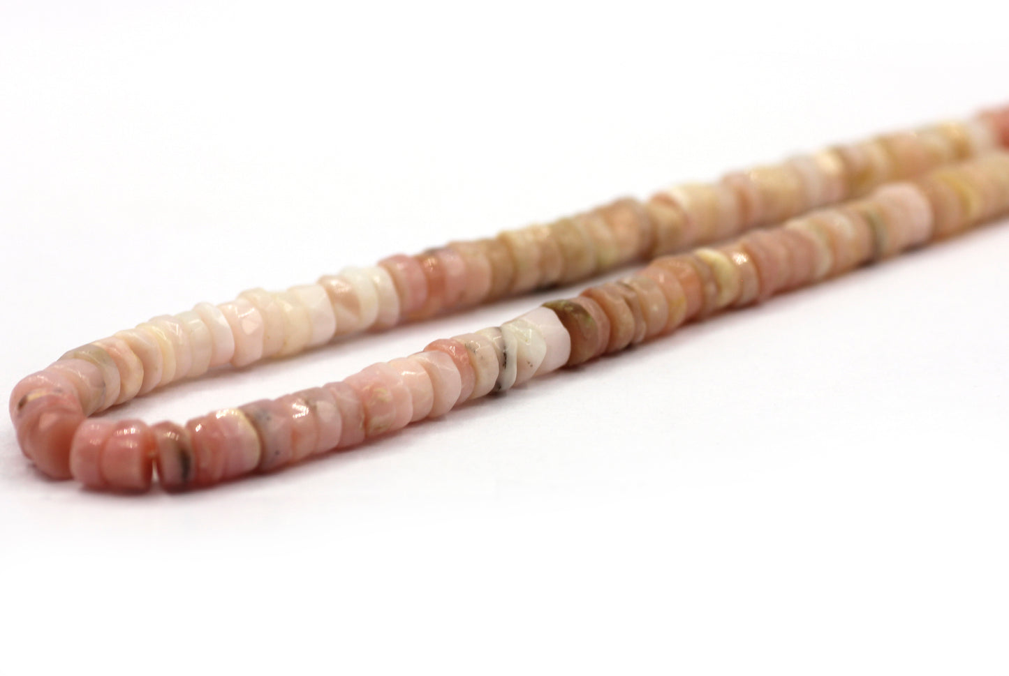 Pink opal Faceted Wheel Beads,Faceted Beads