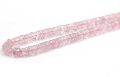 Rose Quartz Faceted Wheel Beads,Faceted Beads