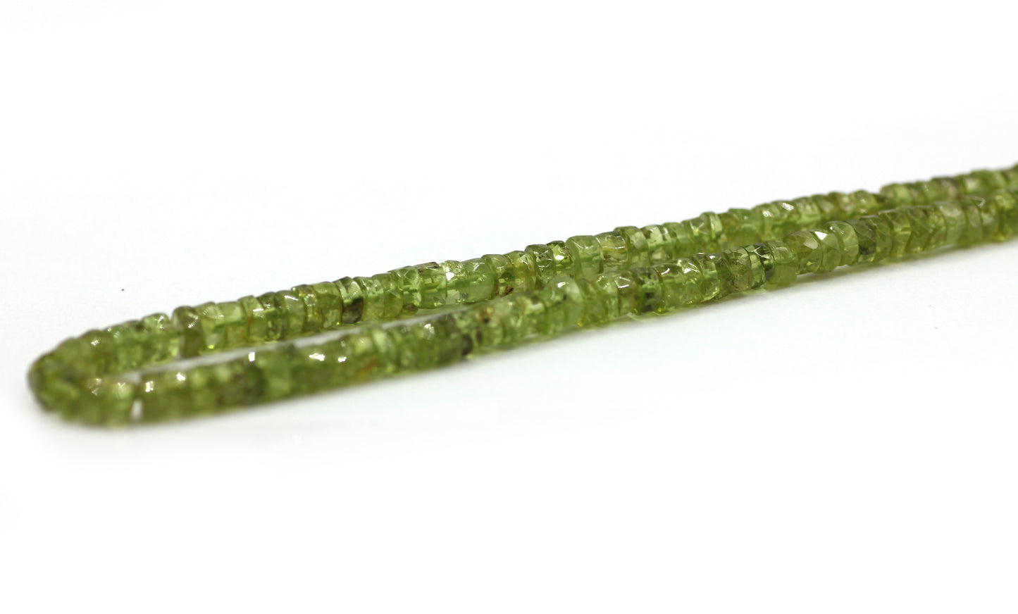 Peridot Faceted Wheel Beads,Faceted Beads