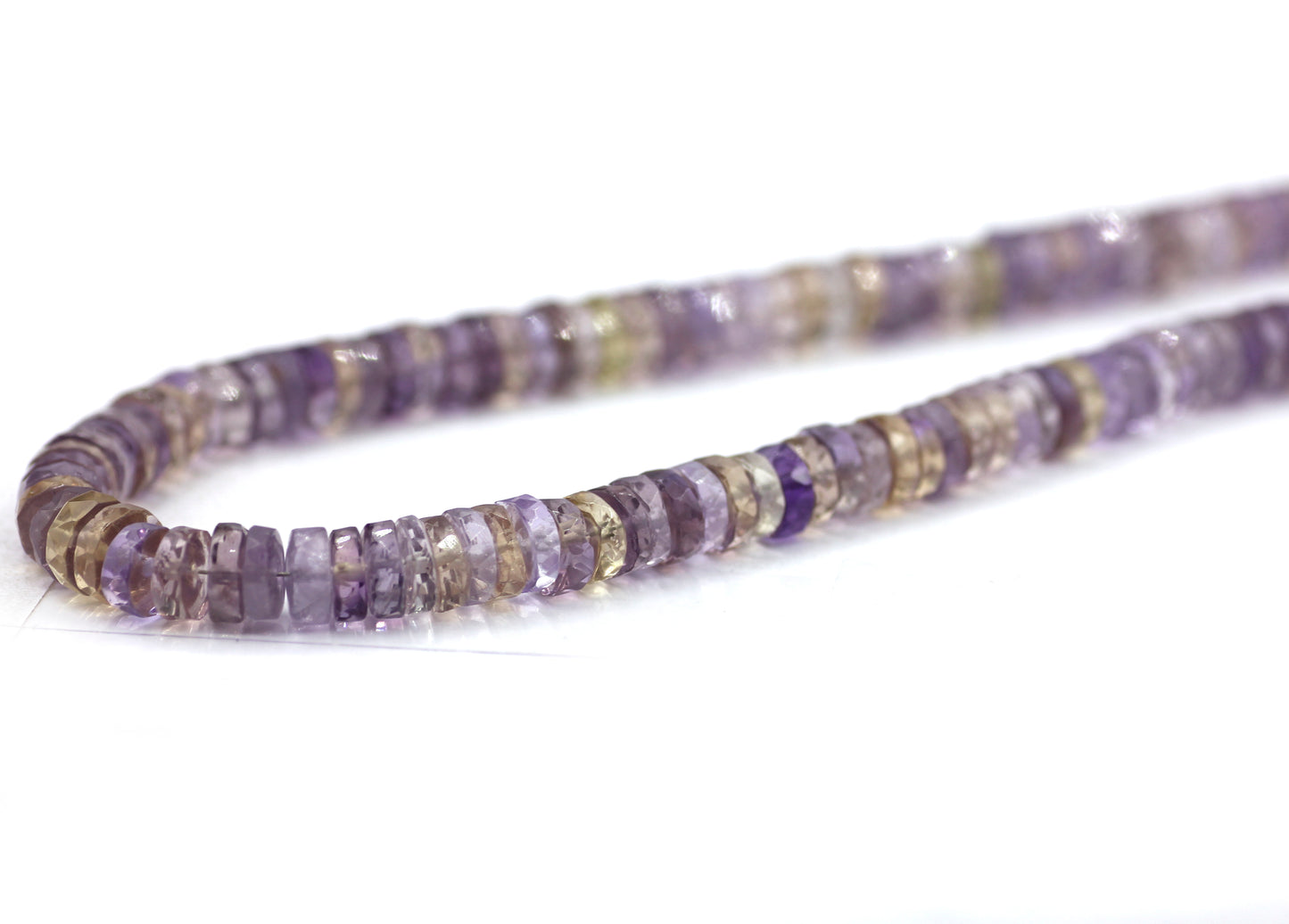 Ametrine Fac Wheel Beads,Faceted Beads