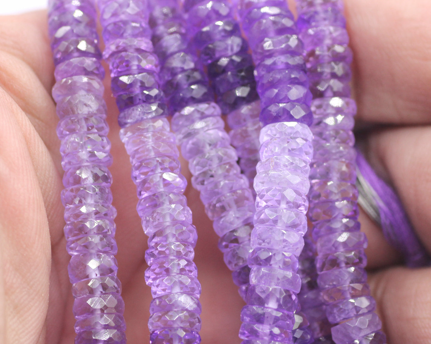 Amethyst Fac Wheel Beads,Faceted Beads