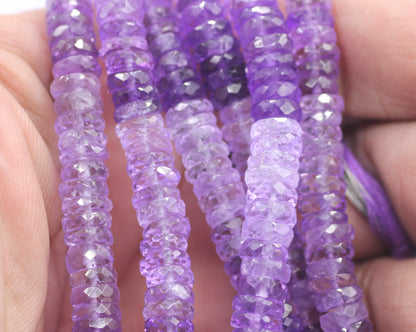 Amethyst Fac Wheel Beads,Faceted Beads