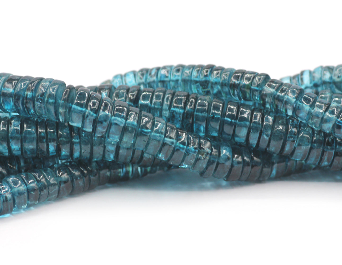 Blue Topaz Smooth Wheel Beads,Smooth Beads