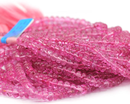 Pink Topaz Smooth Beads,Smooth Beads