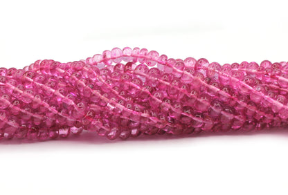 Pink Topaz Smooth Beads,Smooth Beads