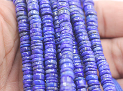 Lapis lazuli Smooth Wheel Beads,Smooth Beads