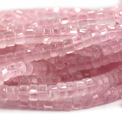 Rose Quartz Fac Beads,Faceted Beads