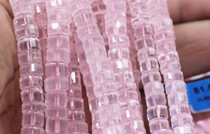 Rose Quartz Fac Beads,Faceted Beads