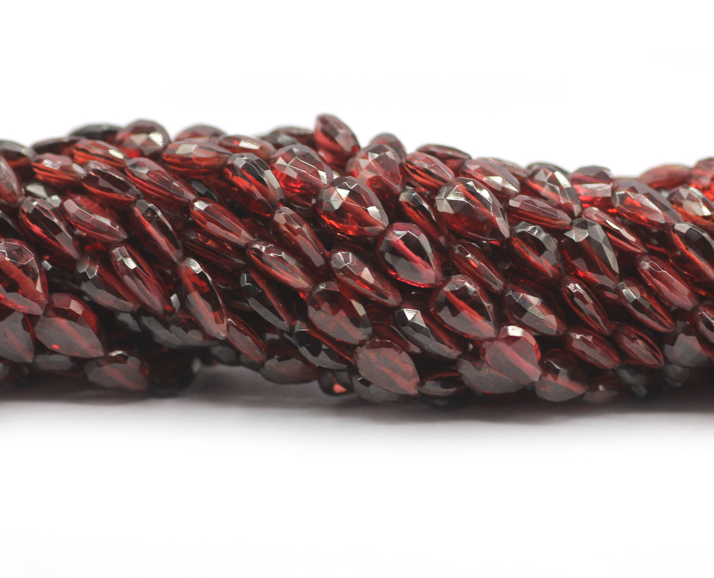 Garnet Faceted Drop Beads,Faceted Beads