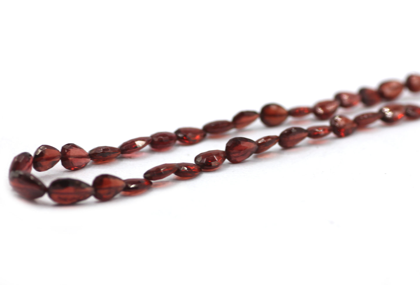 Garnet Faceted Drop Beads,Faceted Beads