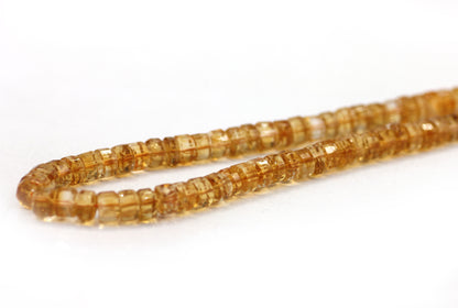 Citrine Fac Wheel Beads,Faceted Beads