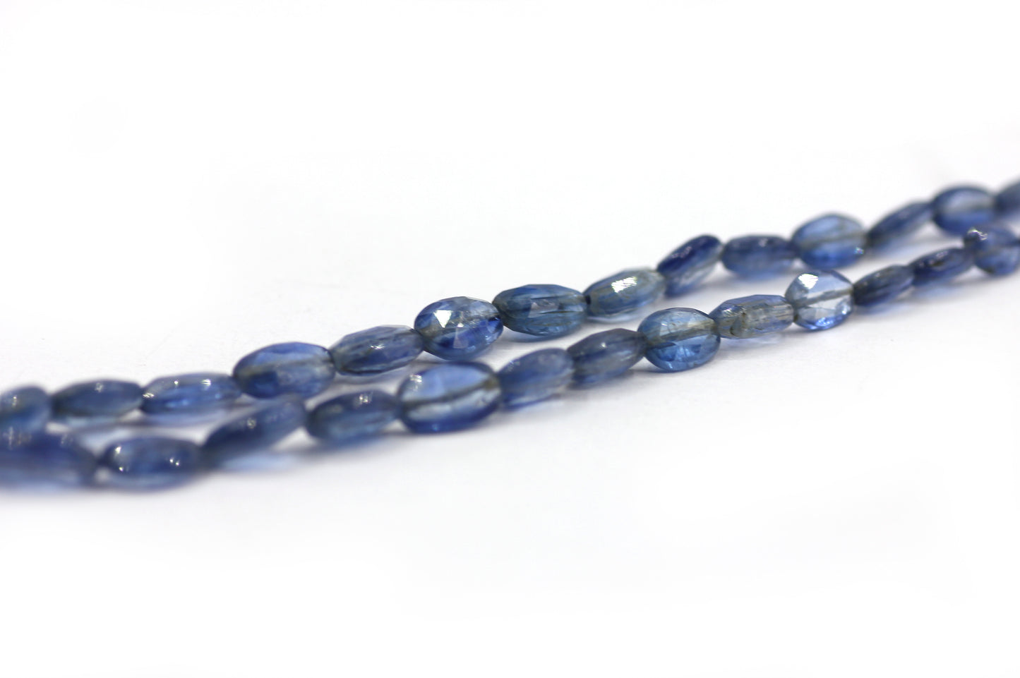 Blue Kyanite Faceted Oval Beads,Faceted Beads
