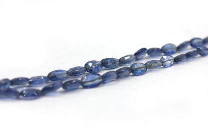 Blue Kyanite Faceted Oval Beads,Faceted Beads