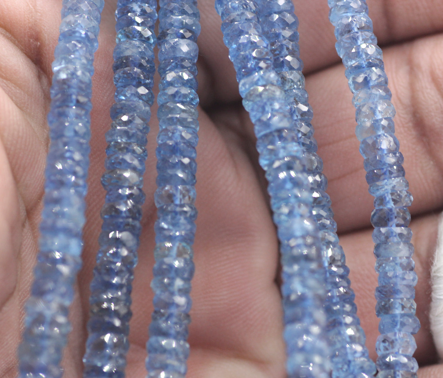 Aquamarine fac Beads,Faceted Beads