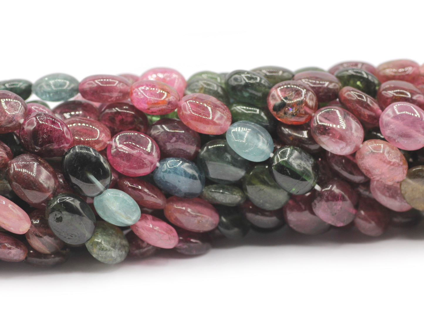 Tourmaline Smooth Oval Beads,Smooth Beads