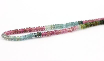 Tourmaline Smooth Beads Rondelle , Rondelle Smooth Beads