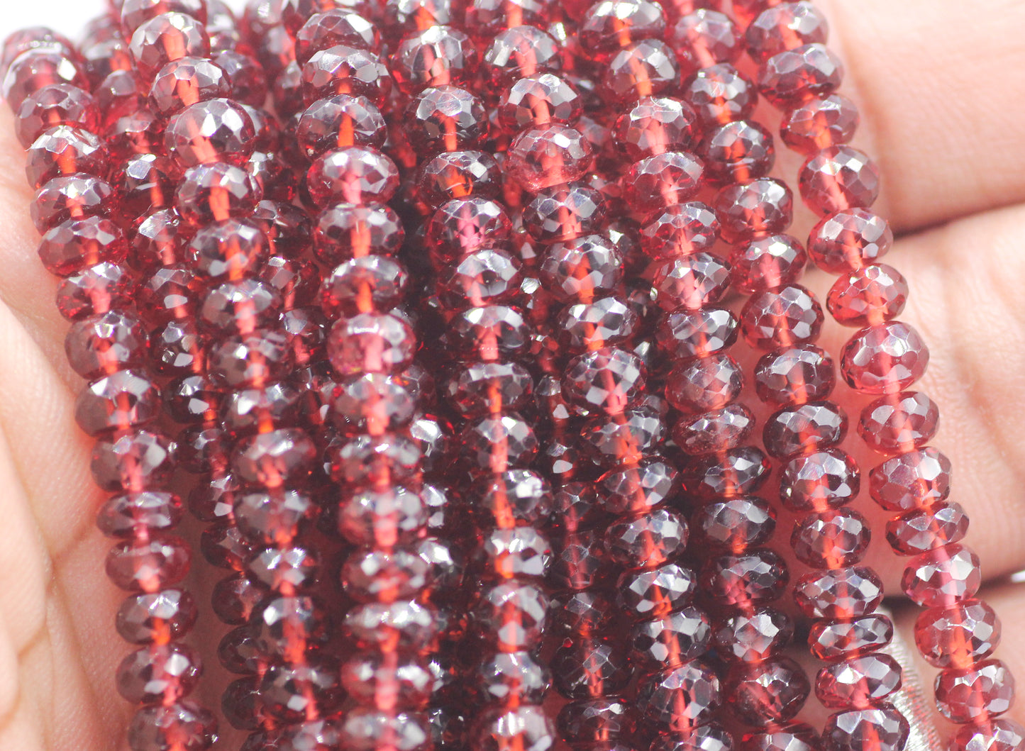 Garnet Faceted Beads,Faceted Beads