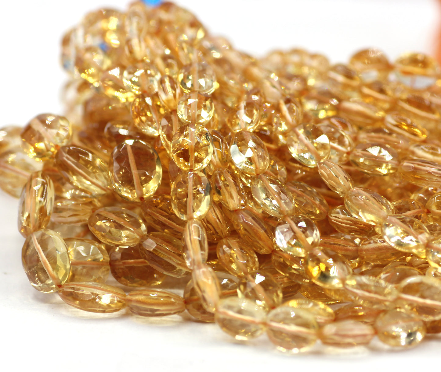 Citrine Oval Fac Beads,Faceted Beads