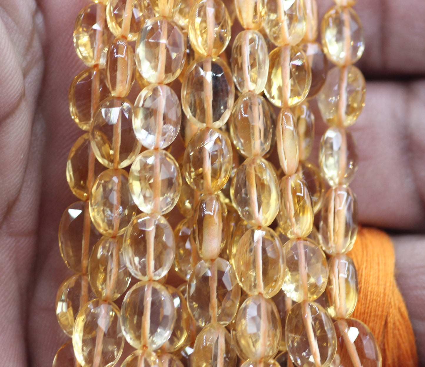 Citrine Oval Fac Beads,Faceted Beads