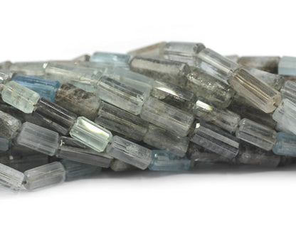Mos Aquamarine Faceted Tube Beads,Faceted Beads