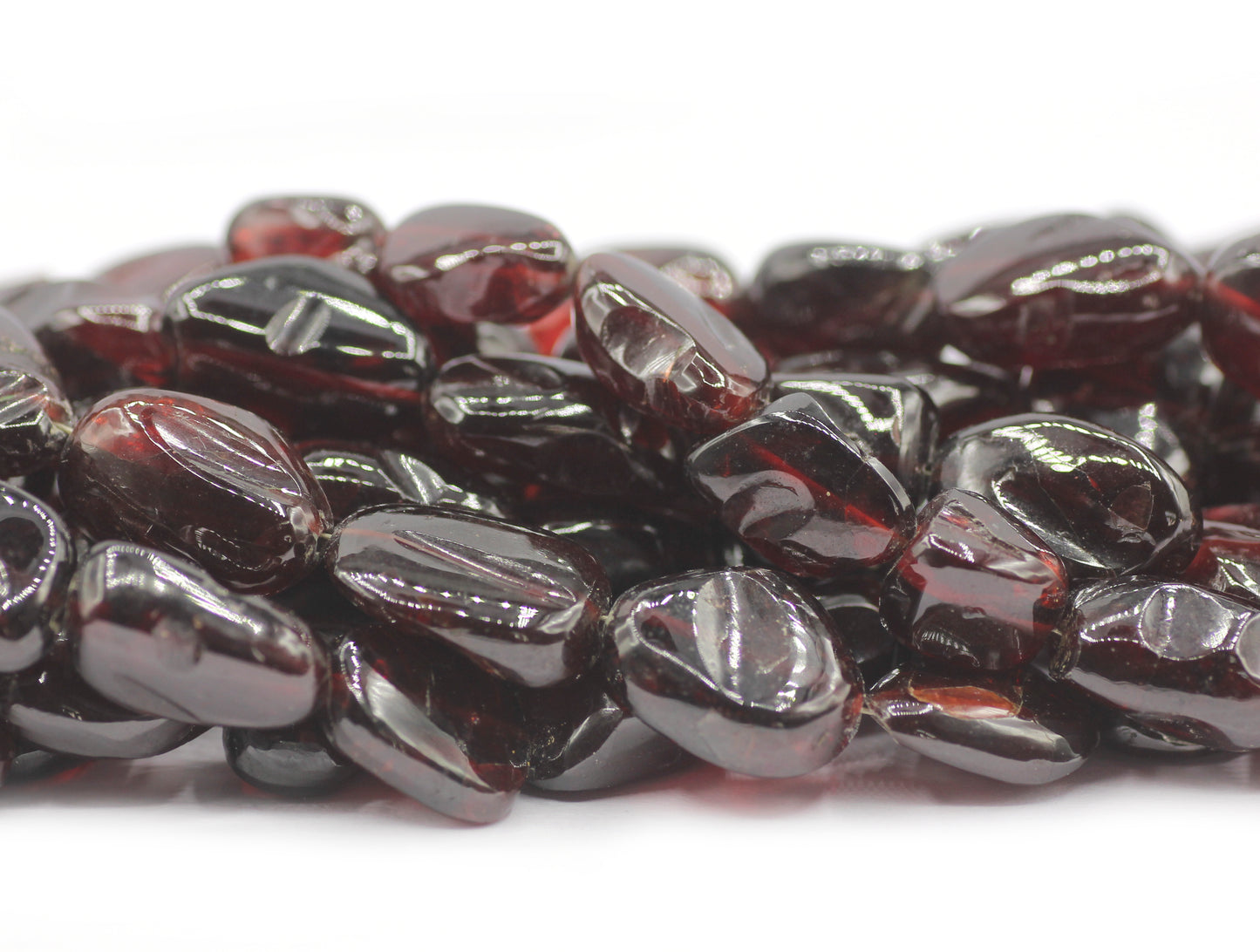 Garnet Smooth Nuggets Beads,Smooth Beads