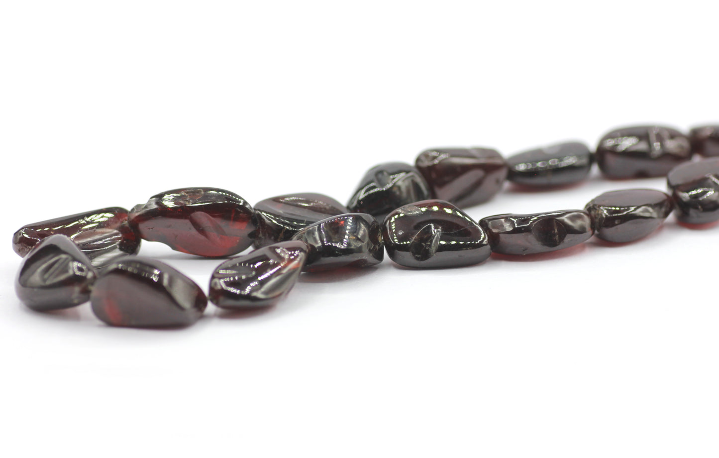Garnet Smooth Nuggets Beads,Smooth Beads