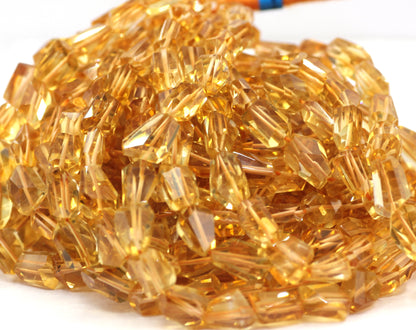 Citrine Faceted Nuggets Beads,Faceted Beads
