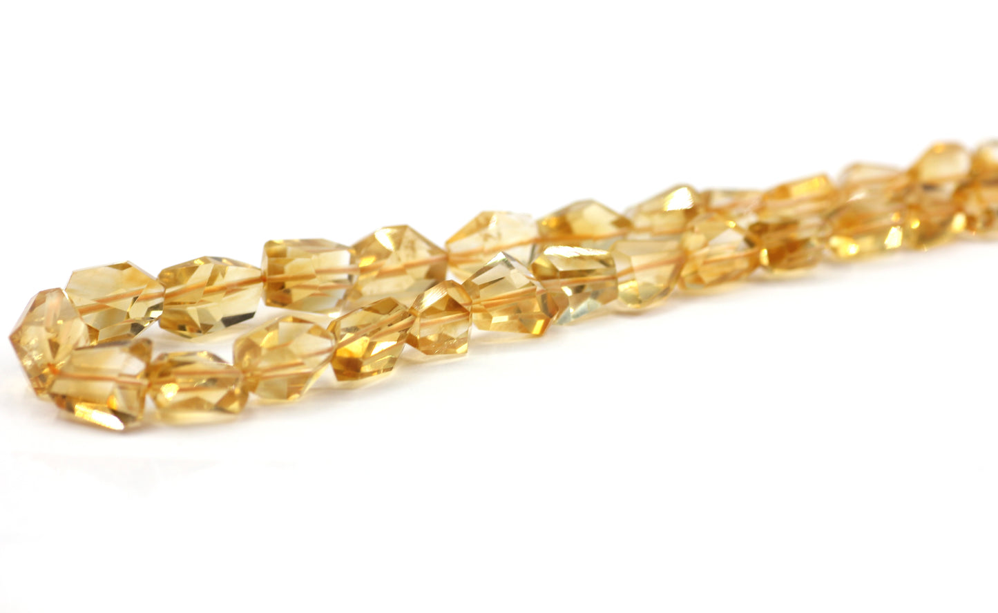 Citrine Faceted Nuggets Beads,Faceted Beads