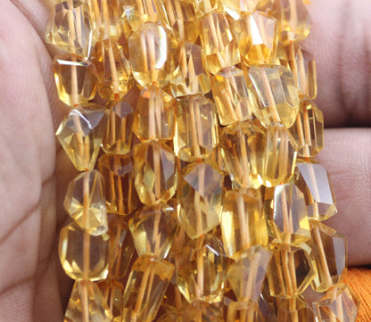 Citrine Faceted Nuggets Beads,Faceted Beads
