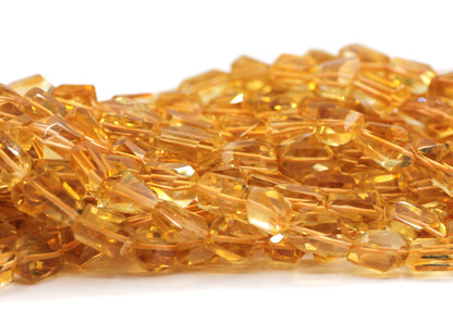 Citrine Faceted Nuggets Beads,Faceted Beads