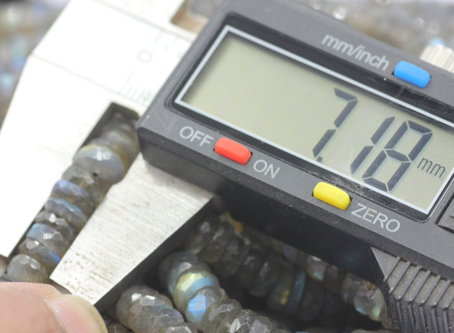 Labradorite Faceted Beads Rondelle, Faceted Beads