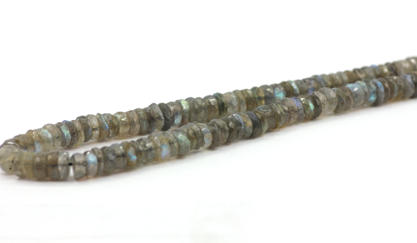 Labradorite Faceted Beads Rondelle, Faceted Beads