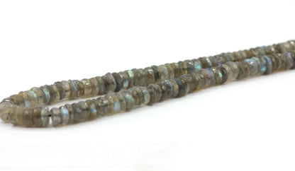 Labradorite Faceted Beads Rondelle, Faceted Beads